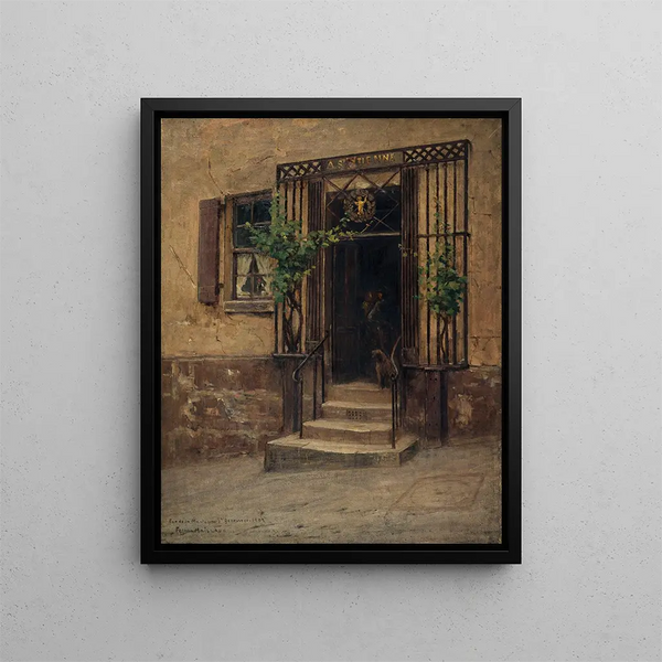 Auberge à l’enseigne de Saint - Étienne, rue de la Montagne - Sainte - Geneviève - Fernand Maillaud — oprawiony obraz na ścianie