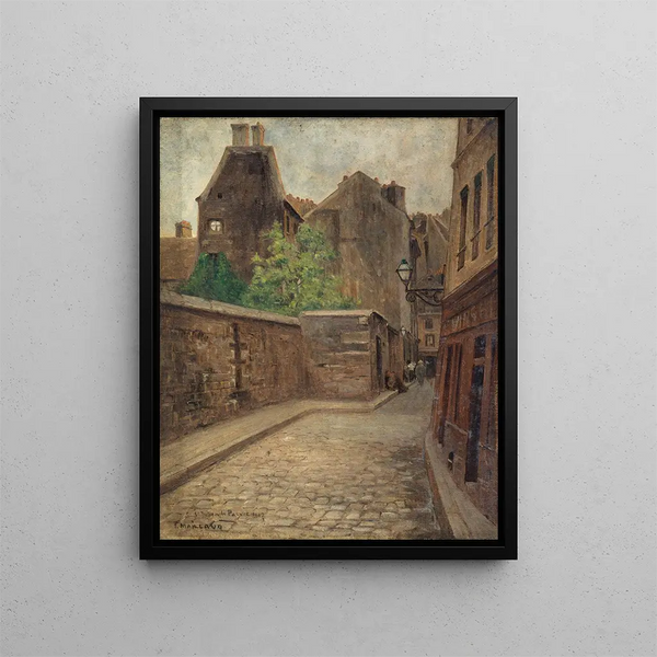 La rue Saint-Julien-le-Pauvre - Fernand Maillaud — oprawiony obraz na ścianie