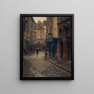 Fernand Maillaud - La rue de Lanneau Effet de pluie.webp