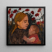 Dziewczyna z dzieckiem - Paula Modersohn-Becker — oprawiony obraz na ścianie