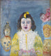 Dziewczyna z maskami komunijnymi - James Ensor — widok dzieła