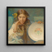 Dziewczyna z talerzem z motywem folklorystycznym - Alphonse Mucha — oprawiony obraz na ścianie