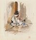 Japonka szyjąca - Robert Frederick Blum — widok dzieła