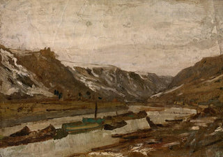 Flicien Rops - Barges in Dinant.webp