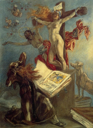 Flicien Rops - La tentation de Saint Antoine.webp