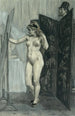 Le paravent - Félicien Rops — widok dzieła