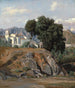 Widok na La Cava - Félix-Hippolyte Lanoë — widok dzieła
