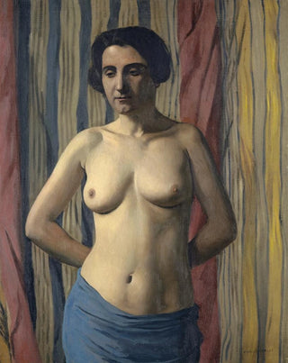 Nu z niebieskim pasem - Félix Vallotton — widok dzieła