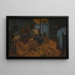 La blanchisseuse, chambre bleue - Félix Vallotton — oprawiony obraz na ścianie