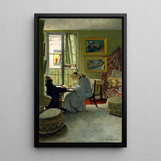 Flix Vallotton - Woman Writing in an Interior.webp