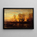Zachód słońca - Félix Ziem — oprawiony obraz na ścianie