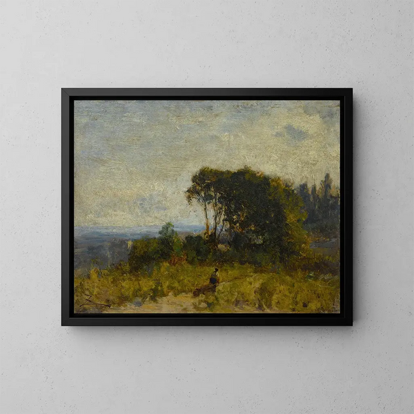 Environs de Barbizon - Félix Ziem — oprawiony obraz na ścianie