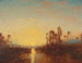 Khartoum, zachód słońca - Félix Ziem — widok dzieła