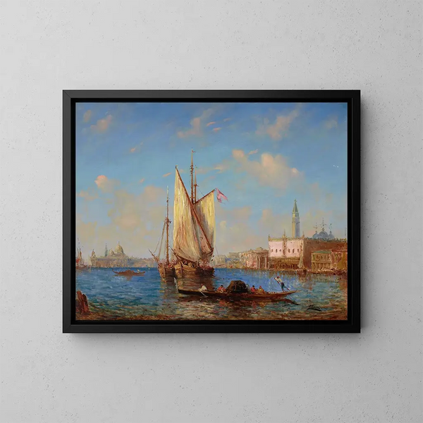 La lagune de Venise - Félix Ziem — oprawiony obraz na ścianie