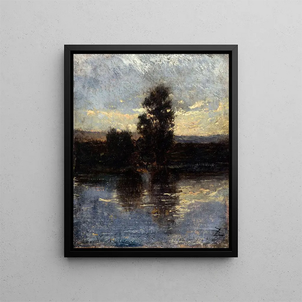 La Seine - Félix Ziem — oprawiony obraz na ścianie