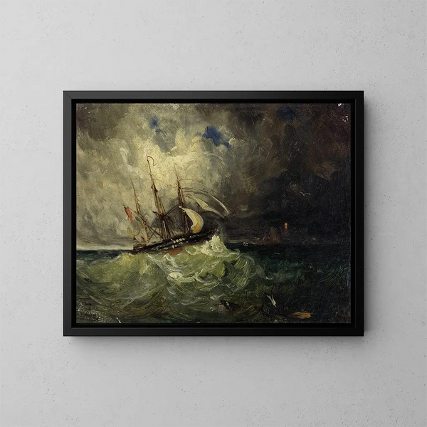 La Tempête - Félix Ziem — oprawiony obraz na ścianie