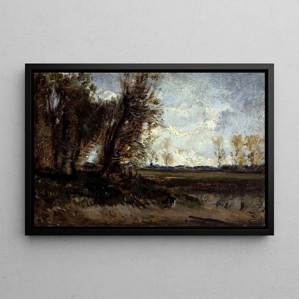 La mare - Félix Ziem — oprawiony obraz na ścianie