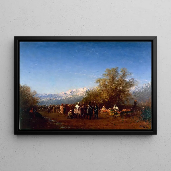 Mars, Fès - Félix Ziem — oprawiony obraz na ścianie