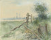 pejzażu pól z fosą - Floris Arntzenius — widok dzieła