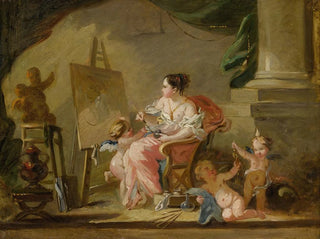 Układanka alegoryczna malarstwa - Szkoła François Boucher — widok dzieła
