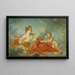 La Muse Clio - Szkoła François Boucher — oprawiony obraz na ścianie