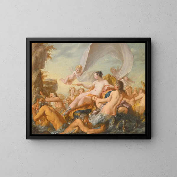 Le Triomphe de Vénus - Szkoła François Boucher — oprawiony obraz na ścianie