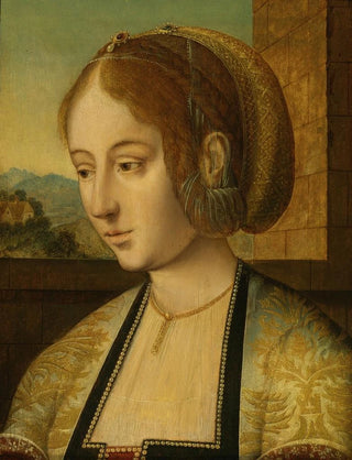Portret młodej kobiety - Szkoła Mistrza Krwi Świętej — widok dzieła