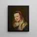 głowy kobiety, prawdopodobnie Matki Boskiej - Szkoła Antoine van Dyck — oprawiony obraz na ścianie