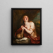 La Madeleine pénitente - Szkoła Antoine van Dyck — oprawiony obraz na ścianie