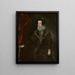 Isabelle de Bourbon, żona Filipa IV Hiszpańskiego - Szkoła Diego Velázquez — oprawiony obraz na ścianie