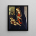 Matka Boska z Dzieciątkiem - Szkoła Filippo Lippi — oprawiony obraz na ścianie