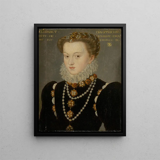 Follower of Franois Clouet - Portrait of Elizabeth of Austria Wife of King Charles IX of France.webp