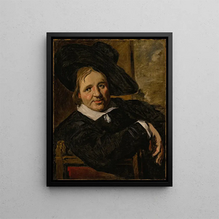 Follower of Frans Hals - Portrait of a man seated and wearing a hat.webp