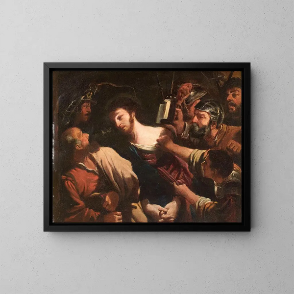 La Trahison du Christ - Ecole de Guercino — oprawiony obraz na ścianie