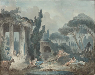 Follower of Hubert Robert - The Seesaw.webp