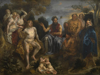 Le Jugement de Midas - Szkoła Jacoba Jordaensa — widok dzieła