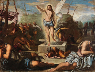 Zmartwychwstanie Chrystusa - Szkoła Jacopo Tintoretto — widok dzieła