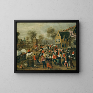Follower of Marten van Cleve the Elder - A Village Wedding Feast.webp