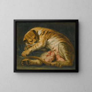 Follower of Peter Paul Rubens - A Tigress With Her Cubs.webp