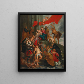 Follower of Peter Paul Rubens - Madonna And Child With Saints.webp