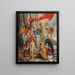 La Vierge et l'Enfant adorés par les saints - École de Peter Paul Rubens — oprawiony obraz na ścianie