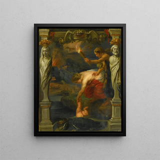 Follower of Peter Paul Rubens - Thetis Dipping The Infant Achilles into The River Styx.webp