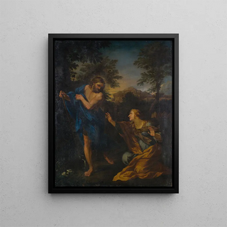 Noli Me Tangere - École de Pietro da Cortona — oprawiony obraz na ścianie