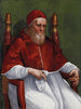 Portret papieża Juliusza II - Szkoła Rafaela — widok dzieła