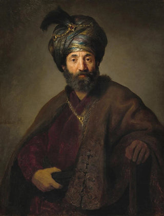 Follower of Rembrandt van Rijn - Man in Oriental Costume.webp