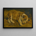 Szczenię śpiące - Szkoła Sir Edwin Henry Landseer — oprawiony obraz na ścianie
