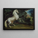 Galopujący koń - Szkoła Théodore Géricault — oprawiony obraz na ścianie