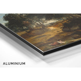Forêt de Fontainebleau de Jean-Baptiste-Camille Corot | Reproduction Tableau Décoration murale affiche copie