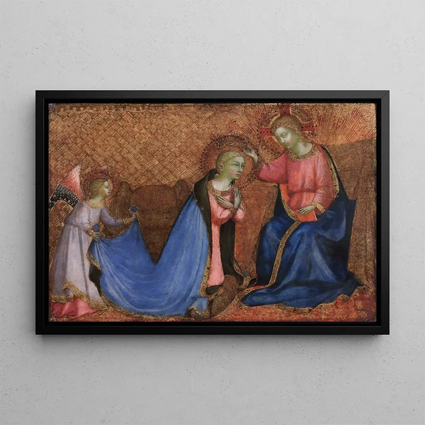 Koronacja Najświętszej Maryi Panny - Fra Angelico — oprawiony obraz na ścianie