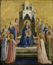 La Vierge à l'Enfant en trône et douze anges - Fra Angelico — widok dzieła
